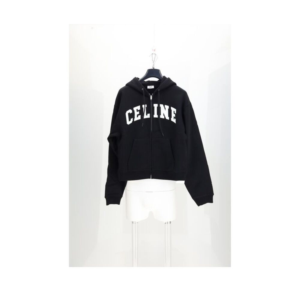 Celine Men Relaxed Zipped Hoodie
